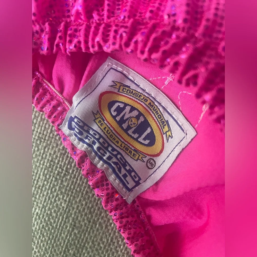 🇲🇽Lucha Libre official wrestling pink/silver Mask style “Místico”- nwot
